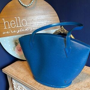 Louis Vuitton Blue Epi St Jacques